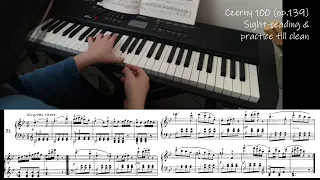 Czerny 100 (op.139) / No.31 practice