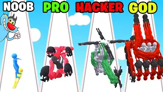 NOOB vs PRO vs HACKER vs GOD | In Human Vehicle | With Oggy And Jack | Rock Indian Gamer |