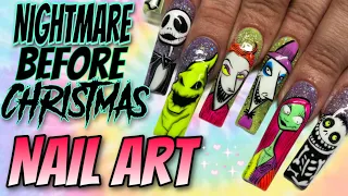 Nightmare Before Christmas NAIL ART TUTORIAL! 😍💜 using NAILZBYDEV products!