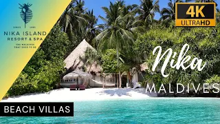 Nika Island Resort & Spa 4K 🌴🌴🌴| BEACH Villa | Detailed Room TOUR | Vlog | North Ari Atoll