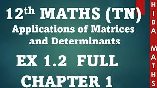 12th maths chapter 1 exercise 1.2 full answers