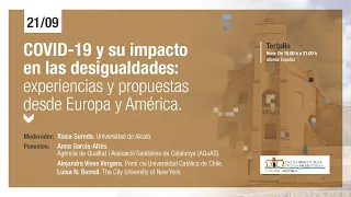 COVID-19 y su impacto en las desigualdades: experiencias y propuestas desde Europa y América