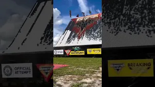 Breaking world records 🎯 Monster Jam 10K Stunt #Shorts