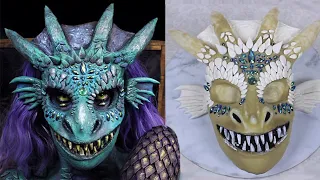 Dragon Makeup Tutorial & How to Make a Prosthetic with Latex