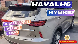 Unlock the Secret of the Haval H6's Convenient Feature: Adjust Boot Door Height!