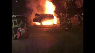 E-Auto in Vollbrand Opel Ampera e