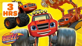 Blaze Monster Machine Transformations MARATHON! 🚗💨 | 3+ Hours | Blaze and the Monster Machines