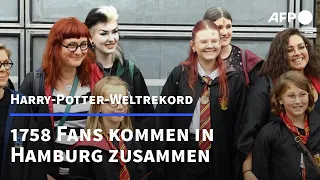 Weltrekord: 1758 als Harry Potter verkleidete Fans in Hamburg | AFP