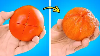 Easy Hacks & Tricks To Cut And Peel Fruits And Vegetables 🍅