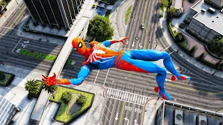 GTA 5 Epic Ragdolls Spiderman Car Crashes & Building Fails CALL SPIDEY Episode 13 (funny moments)