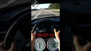 BMW 325i touring E91 218 PS 0-100 kmh Acceleration Test