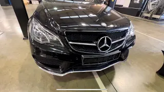 Mercedes E class C207/A207 (2010-2017) How to remove front bumper