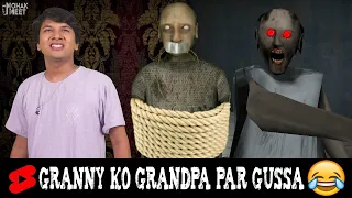 Granny Ko Aaya Grandpa Par Gussa 😂 HORROR GAME GRANNY 2 : GRANNY COMEDY || MOHAK MEET #Shorts