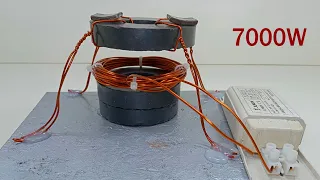 How to make 230v free energy With magnetic 100% copper wire energy light bulb transformer ideas