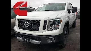 Wrecked 2018 Nissan Titan XD PRO-4X at IAA Auto Auction