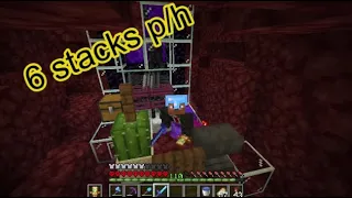 I made a wither skeleton farm in Minecraft hardcore