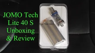 Jomo Tech Lite 40S 40W 2200mAh E-Cigarette Mod Kit Review