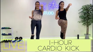 LIVE: CARDIO KICK BOXING / 600+ CALORIE BURNER / 1 HOUR