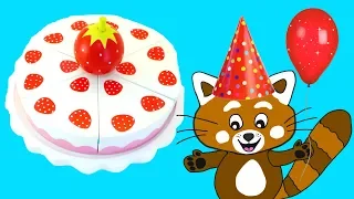 Pukkins födelsedag - Pukkins fyller år och har tårtkalas med roliga paket