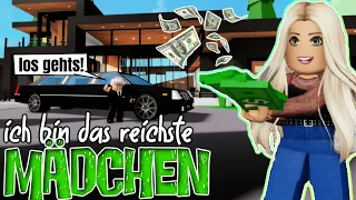 ich bin das REICHSTE MÄDCHEN 💶👩🏼💶 in BROOKHAVEN 🏡 Roblox Roleplay Story RP DEUTSCH