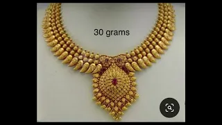 Traditional latest Mango design necklace from 16 grams ..
