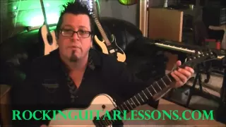 How to play Turn Up The Radio by Autograph - Guitar Lesson by Mike Gross