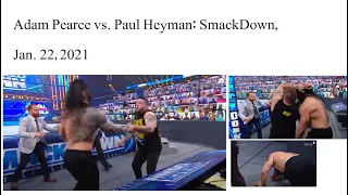 Adam Pearce vs. Paul Heyman: SmackDown, Jan. 22, 2021