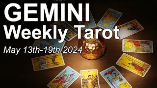 GEMINI "GOOD NEWS & NEW OPTIMISM GEMINI!"  Weekly Tarot Reading May 13th-19th 2024 #weeklytarot