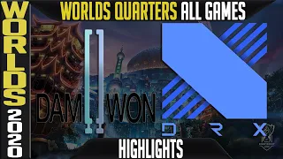 DWG vs DRX Highlights ALL GAMES | Worlds 2020 Quarterfinals Day 9 | Damwon Gaming vs DragonX