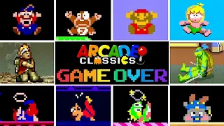 Top 55 Arcade Games GAME OVER Screens