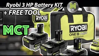 The $200 Ryobi 3 battery Kit w/ FREE TOOL!