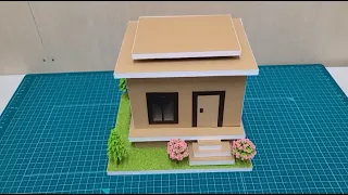 CARA MEMBUAT MINIATUR RUMAH MINIMALIS DARI KARDUS