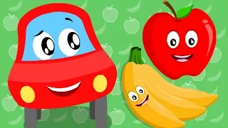 Apple And Banana | Little Red Car | apples and bananas | kids channel