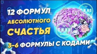 12 формул абсолютного счастья. 3-6 формулы с кодами. Подлинное богатство. Живые энергии освобождения