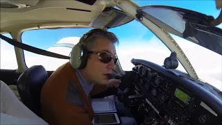 Pa28 VLOG Barton to Sleap, crosswind landing for breakfast.