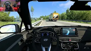 Hyundai Santa Fe - Euro Truck Simulator 2 1.48 | Logitech G29 Gameplay