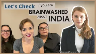 FOREIGN GIRLS | Lets Check If you are BRAINWASHED about INDIA | Karolina Goswami REACTION