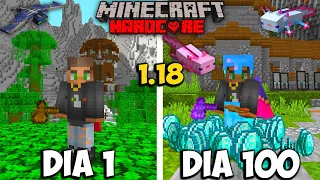 🔥SOBREVIVI 100 DIAS NA 1.18 NO MINECRAFT ULTRA HARDCORE