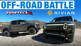 Ford F-150 Raptor R vs. Rivian R1T | Off-Road Comparison Test | Acceleration, Suspension & More