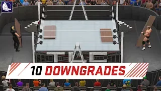 WWE 2K18 Top 10 downgrades (how the game has gotten worse)