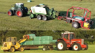 Baling & wrapping grass silage in one pass!