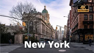 New York Walk [4K] : Greenwich Village, Broome St to Broadway
