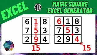 Magic Square Puzzle Book Generator in Excel - TUTORIAL