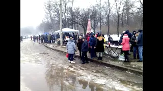 Как праздновали Крещение на Донбассе. г Донецк(ДНР)