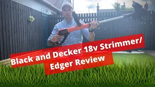 Black and Decker 18v Strimmer/ Edger Review // Ft Checkerboard Stripes