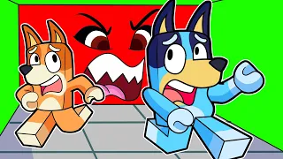 ¡BLUEY Y BINGO CUIDADO con la PARED en ROBLOX! 😭🟥 LAS AVENTURAS DE BINGO Y BLUEY en ROBLOX