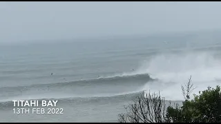 Cyclone Swell! Titahi Bay Big Waves 13th Feb 2022