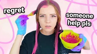 I dyed my hair PINK *i actually messed up this time*