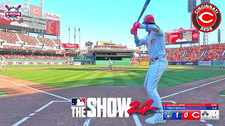 MLB The Show 24 Cincinnati REDS vs Milwaukee BREWERS - FIRST GAMEPLAY PS5 60fps HD