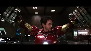 Тони Старк надевает костюм железного человека Mark 3  Железный человек 2008